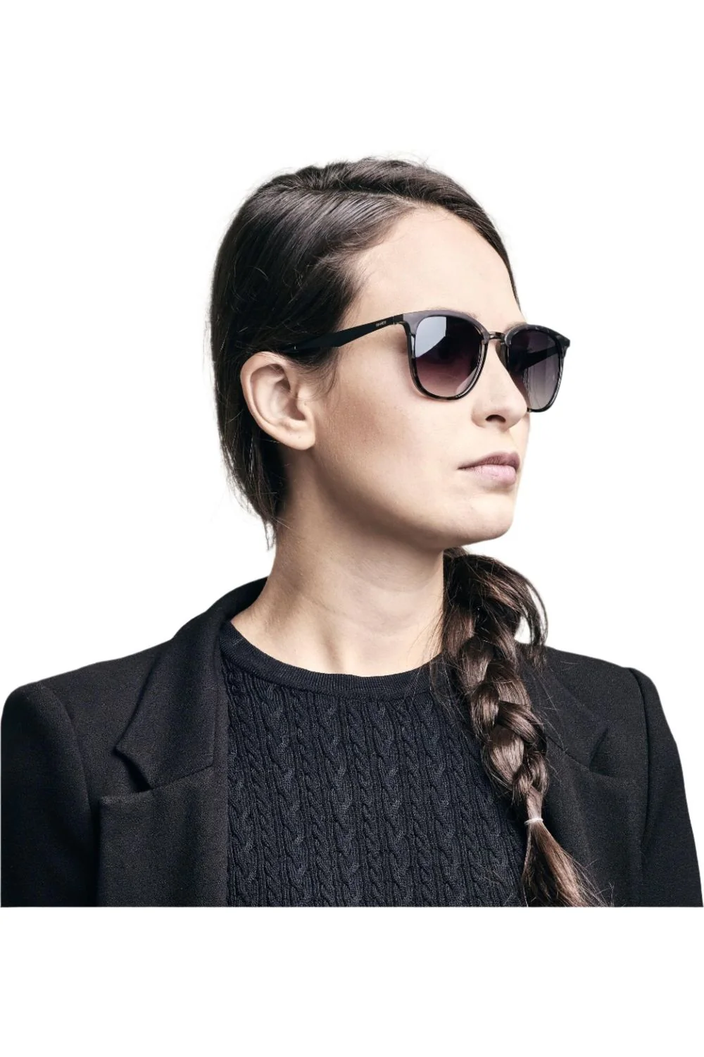 Sinner Cowell Sunglasses Matte Black Grey-Smoke Mirror - Image 5