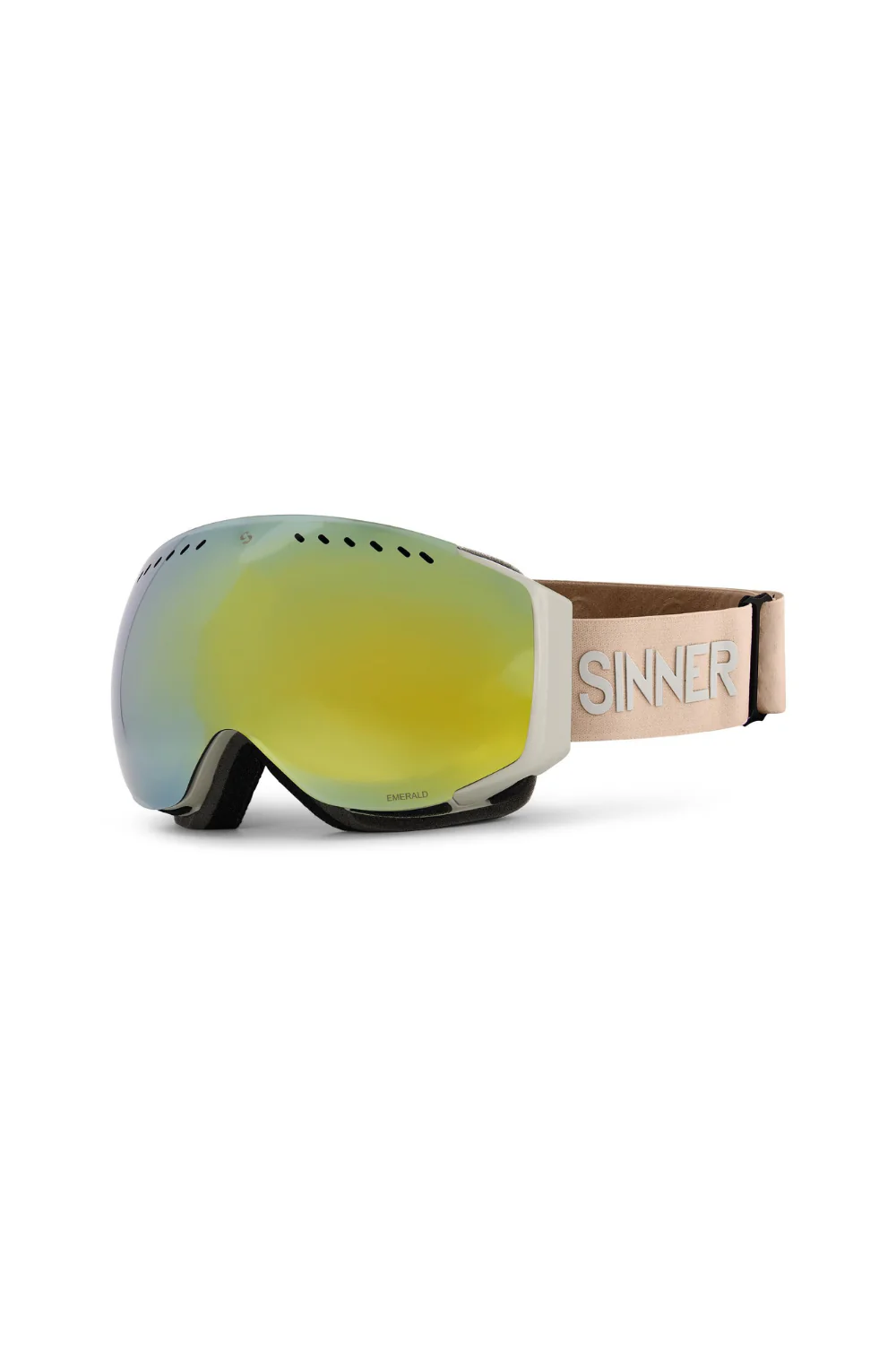 Sinner Emerald Snow Goggles Matte Light Grey