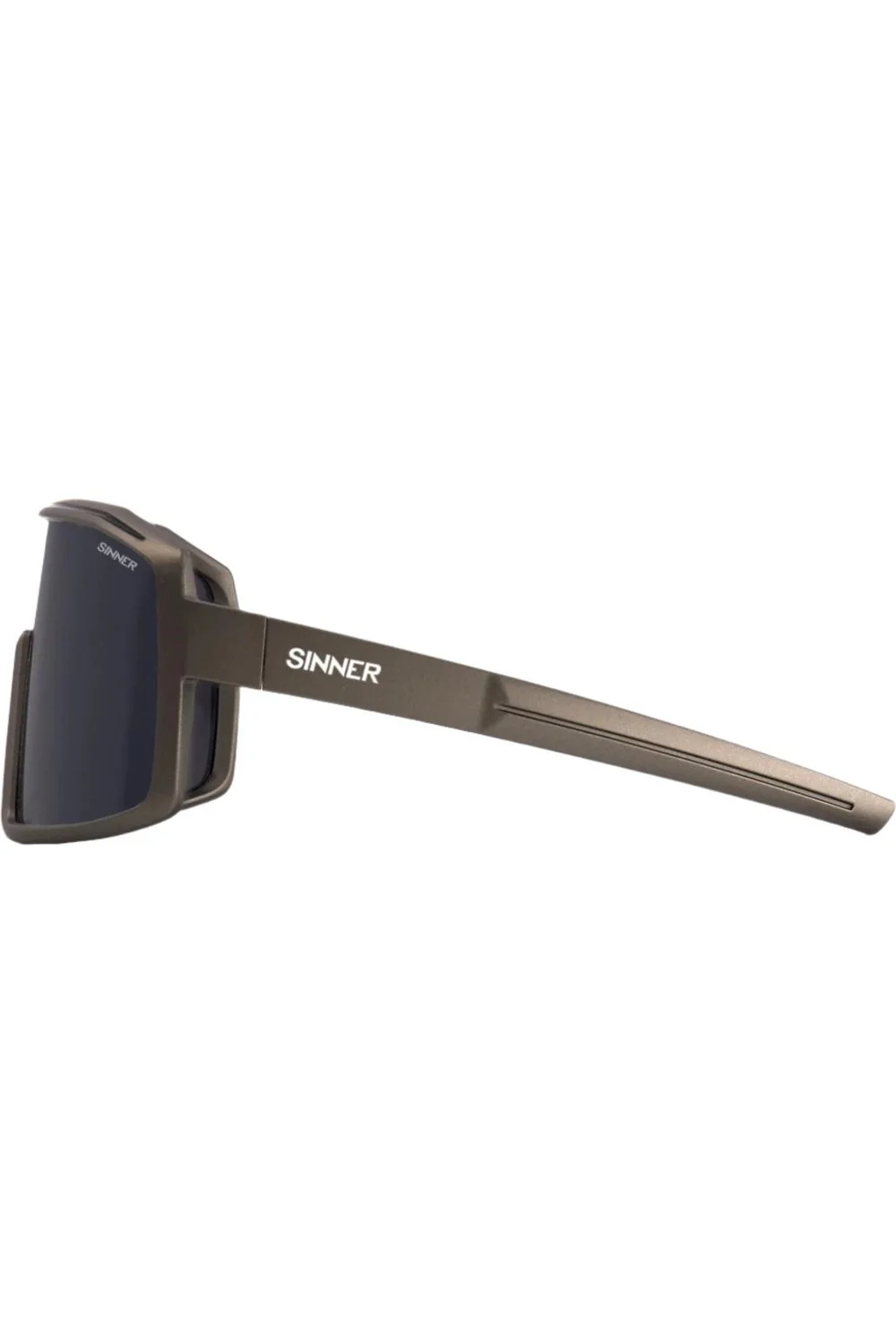 Sinner Narvik Sunglasses Matte Dark Grey - Silver Mirror - Image 3