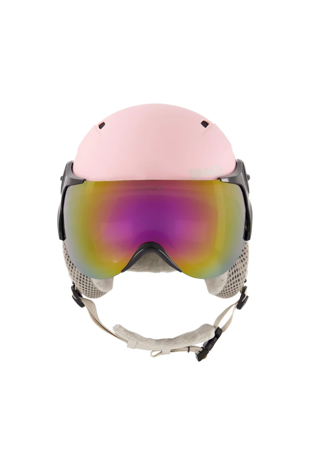 Sinner Typhoon Visor Snow Helmet Matte Pink - Image 3