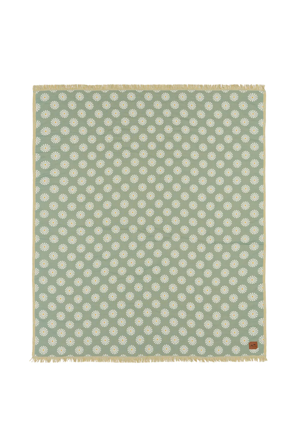 Slowtide Sun Dazed Driftweave Beach Blanket Green - Image 2