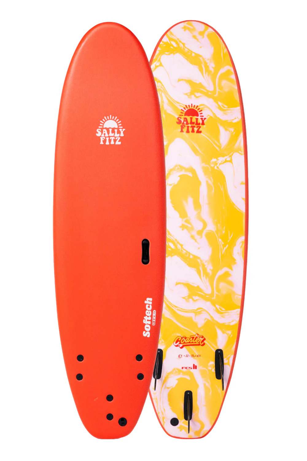 Softech Sally Fitz Coaster Softboard Surfboard Orange/Yellow