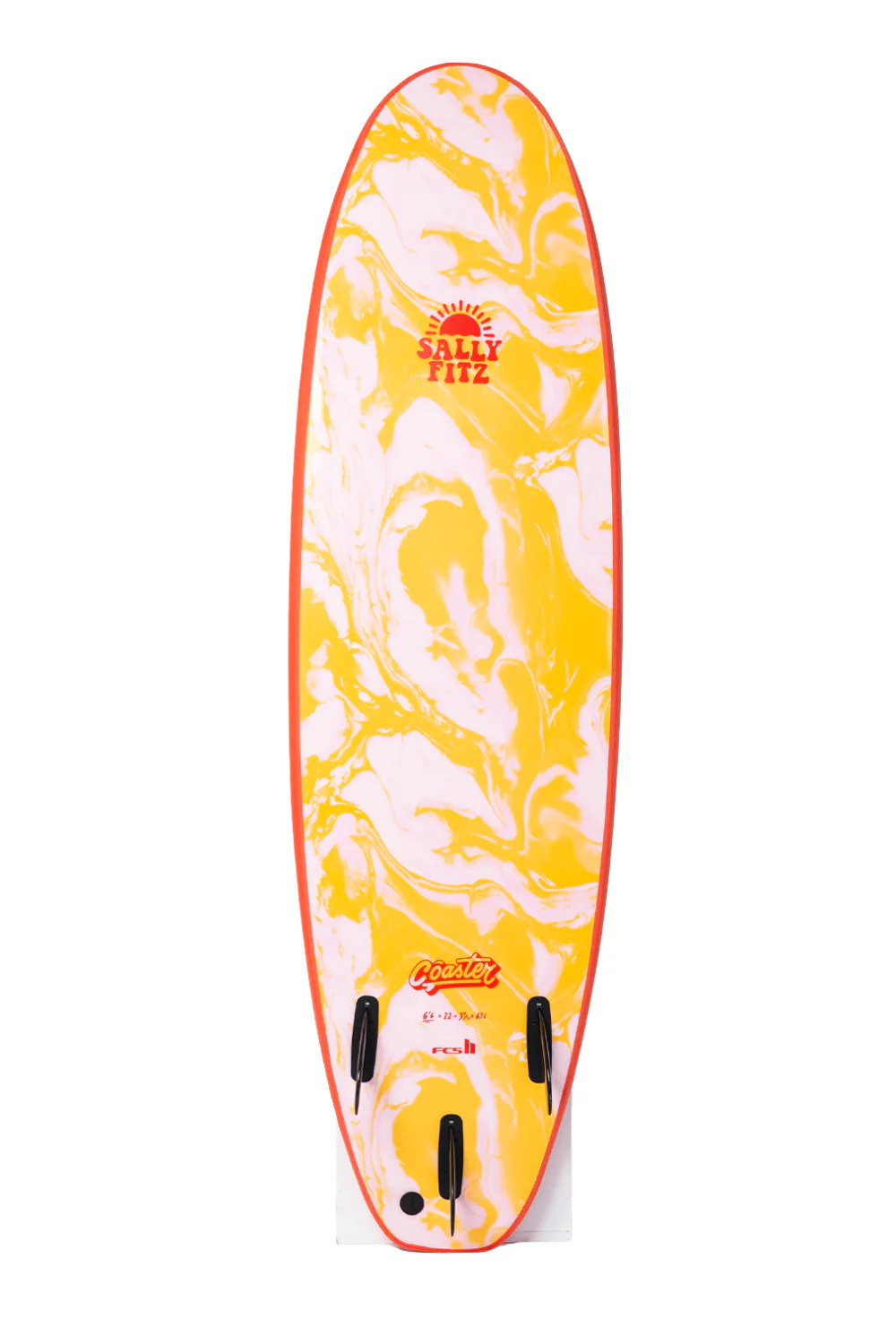 Softech Sally Fitz Coaster Softboard Surfboard Orange/Yellow - Image 3