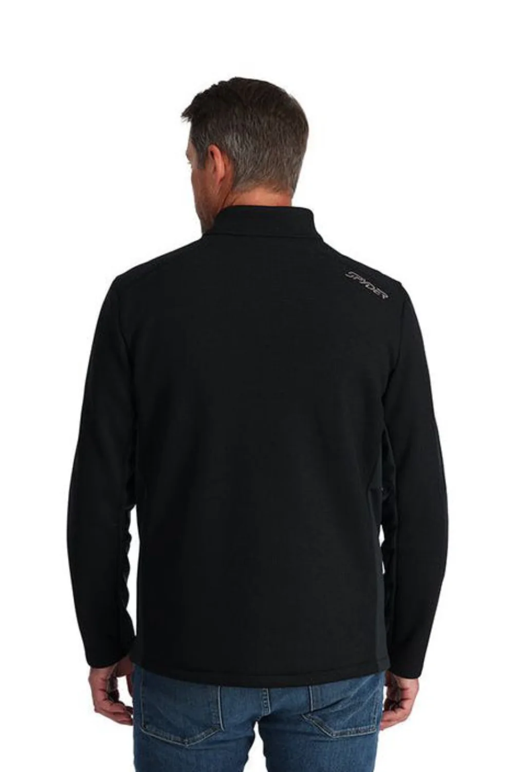 Spyder Mens Bandit Half Zip Fleece Black - Image 2