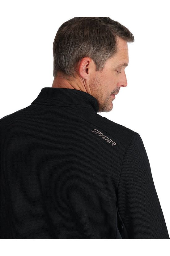 Spyder Mens Bandit Half Zip Fleece Black - Image 3