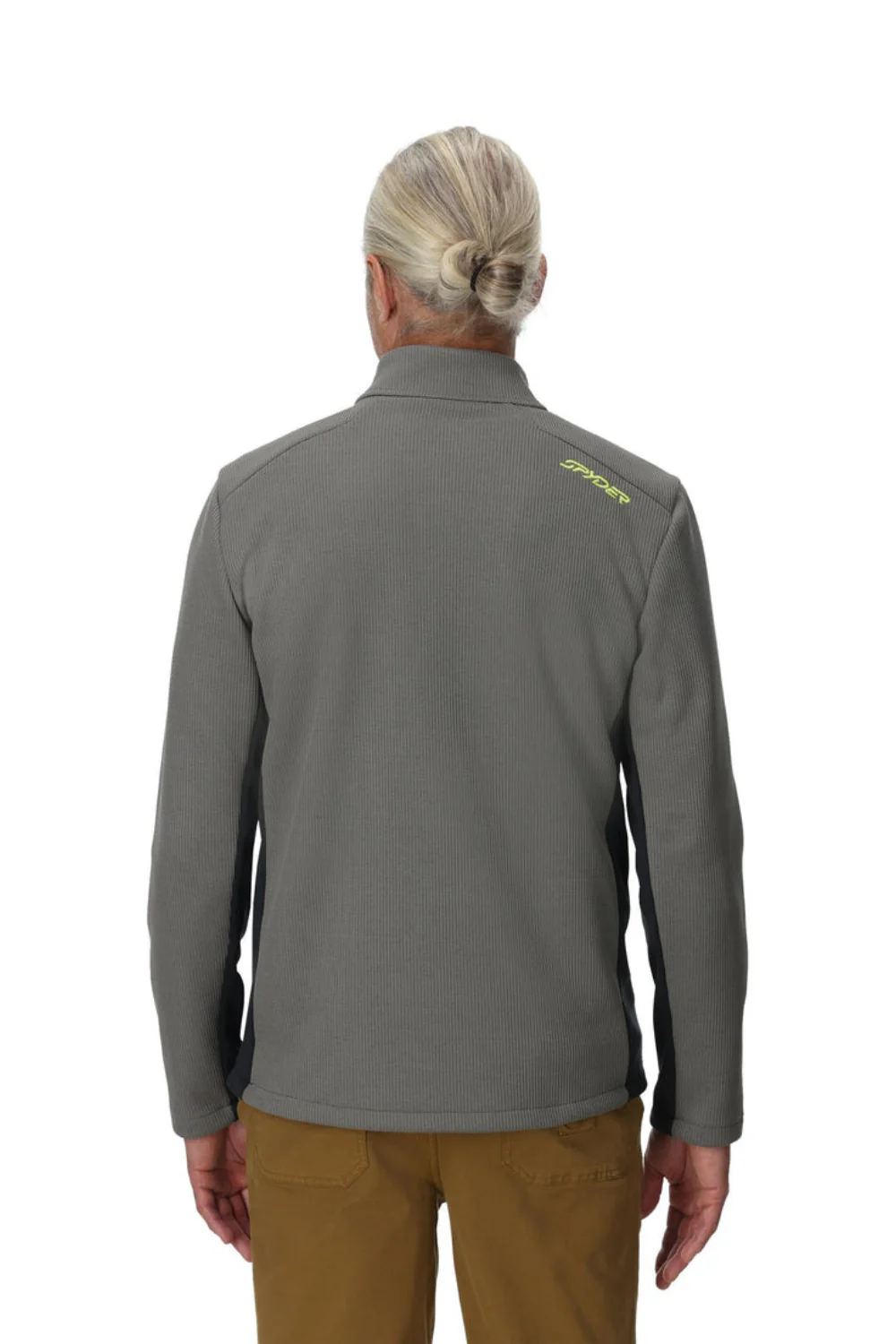 Spyder Mens Bandit Half Zip Fleece Storm - Image 2