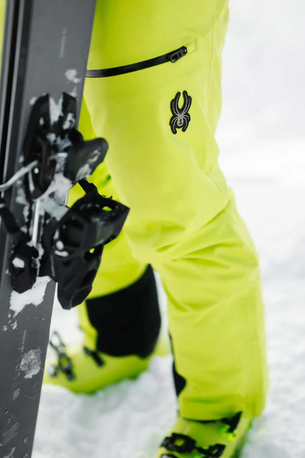 Spyder Dare Mens Insulated Ski Pants Lime - Image 4
