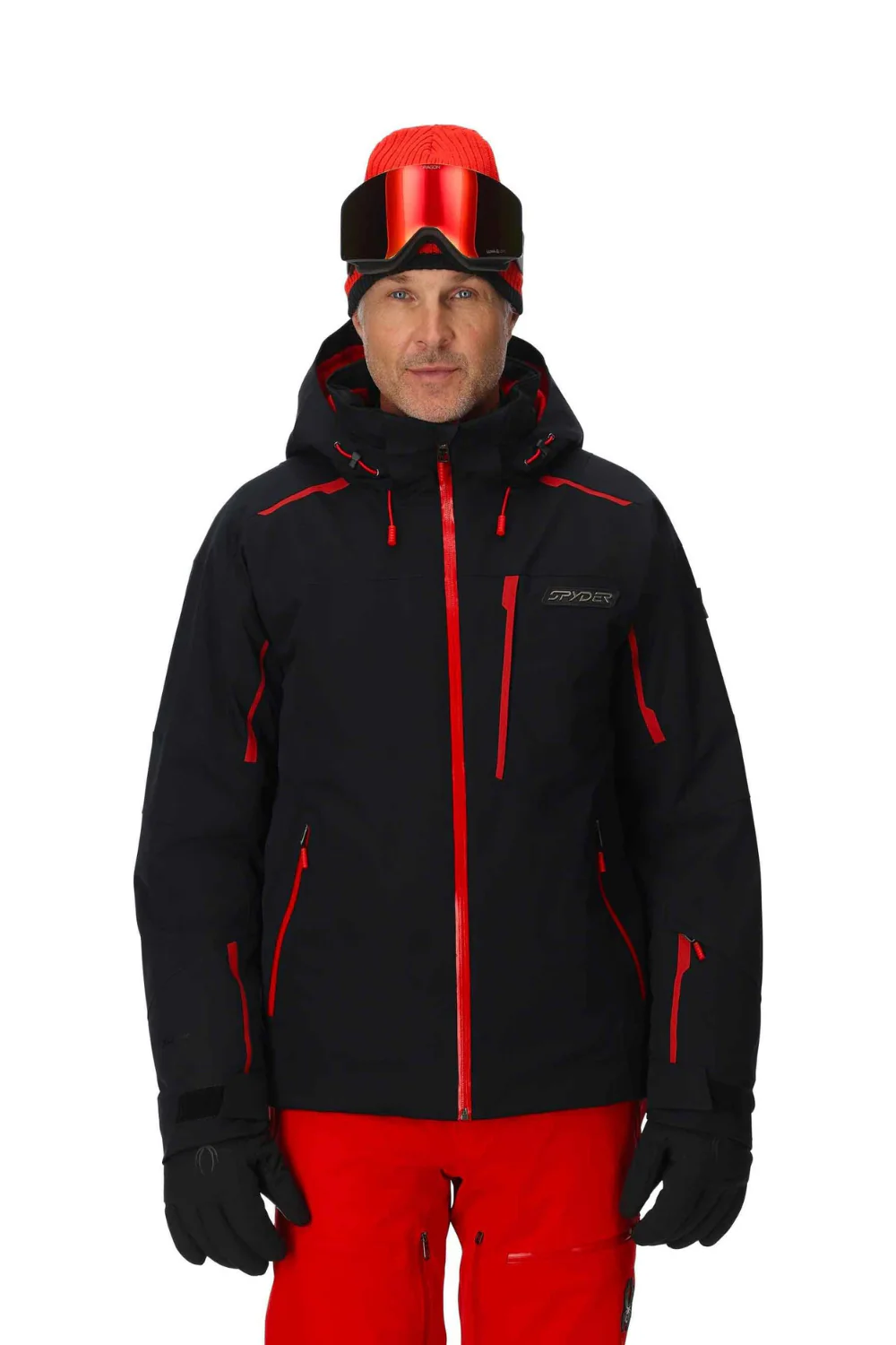 Spyder Mens Leader Insulated Ski Jacket Black Escape