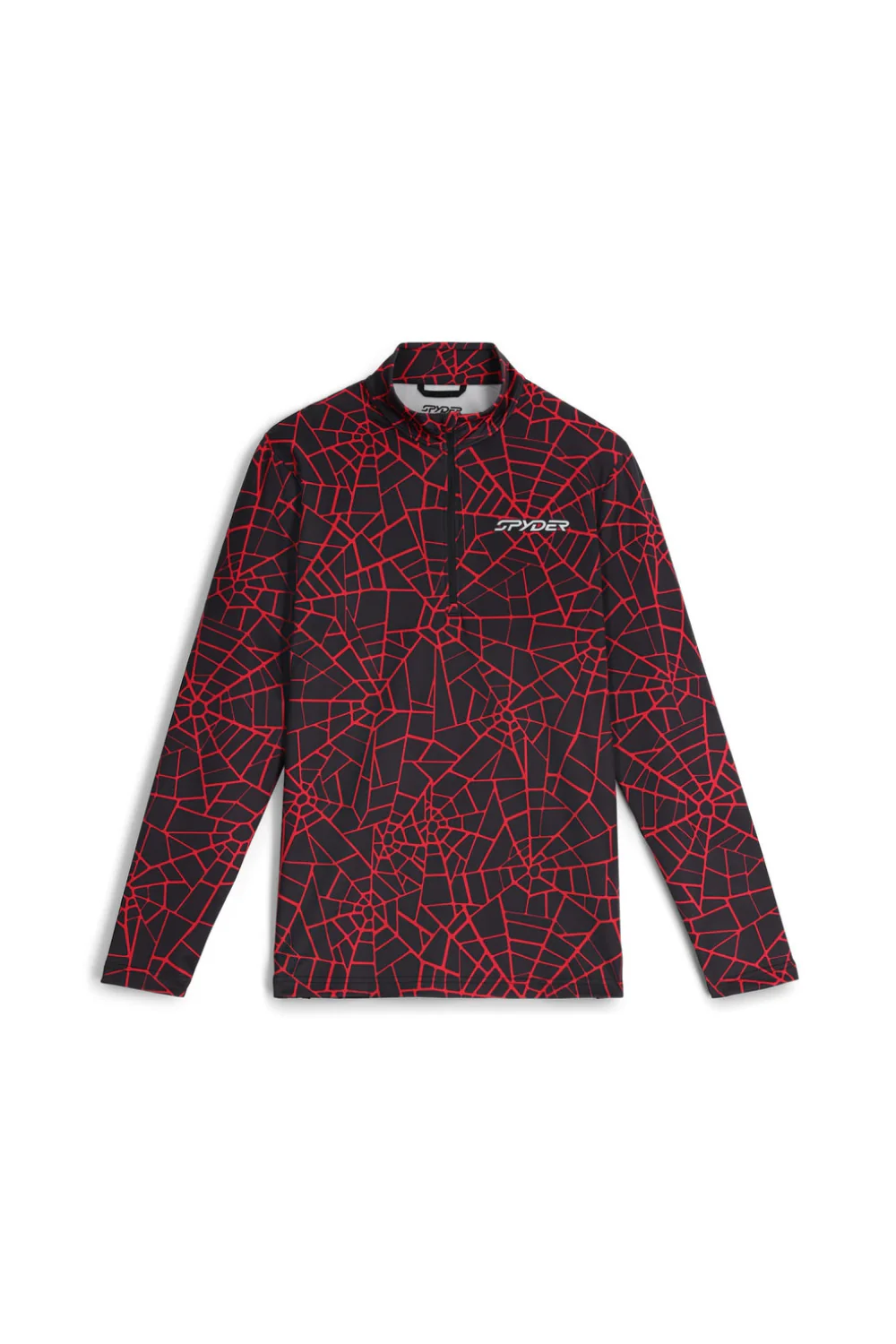 Spyder Mens Podium Half Zip Thermal Base Layer Top Spyder Red - Image 4
