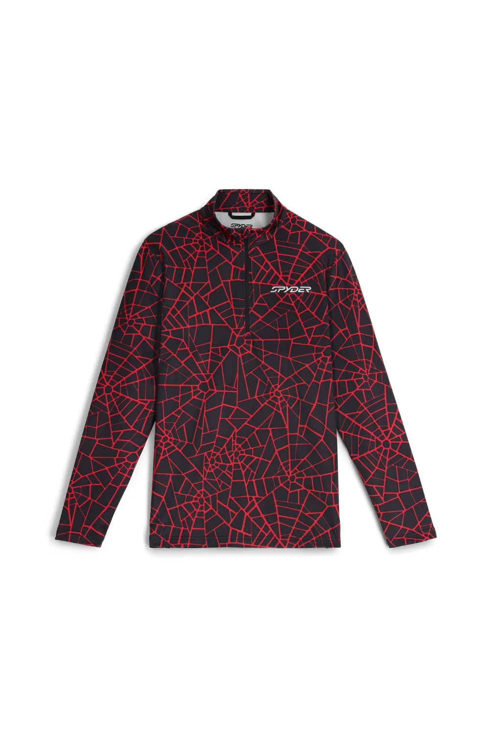 Spyder Mens Podium Half Zip Thermal Base Layer Top Spyder Red - Image 5