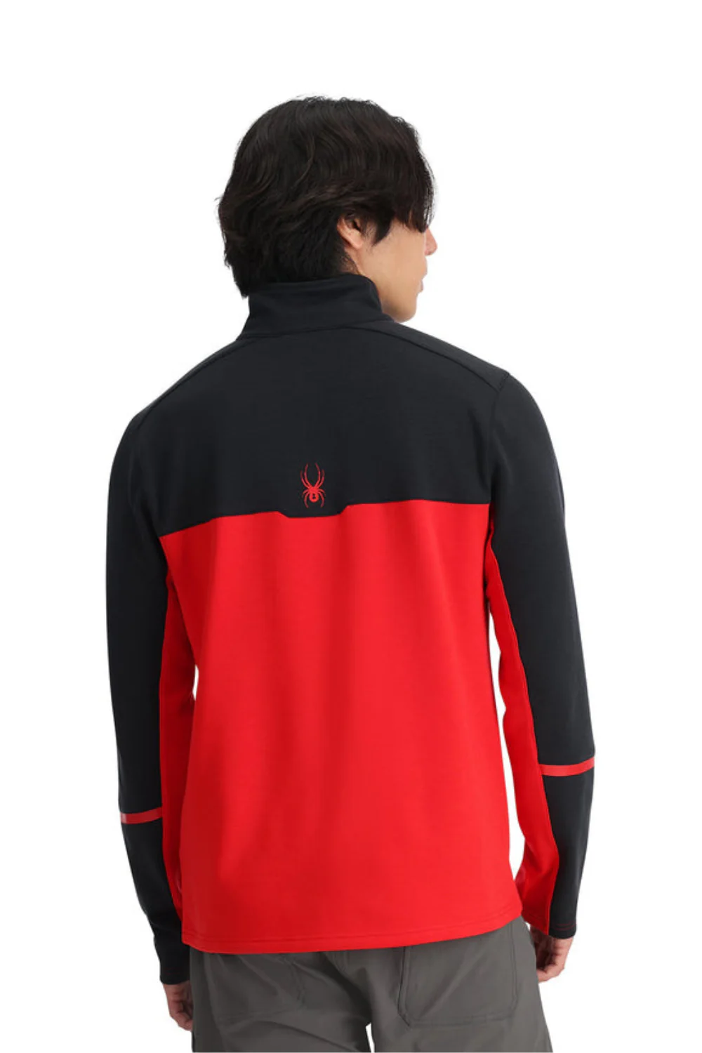 Spyder Mens Speed Half Zip Fleece Spyder Red - Image 2