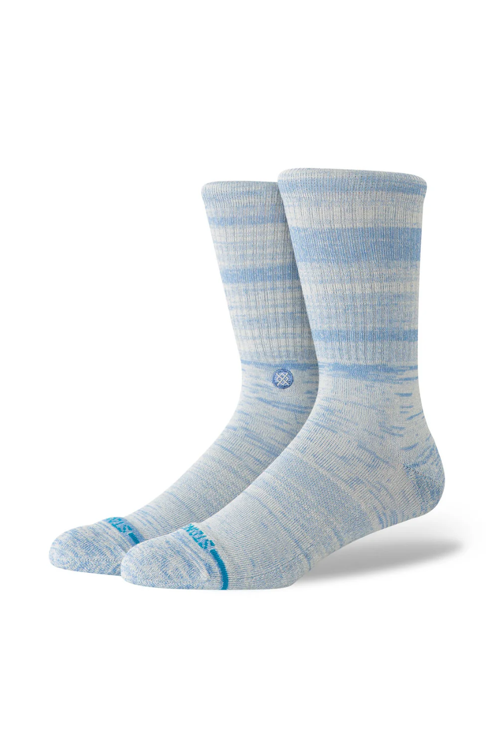 Stance Marled Crew Socks Grey/Blue