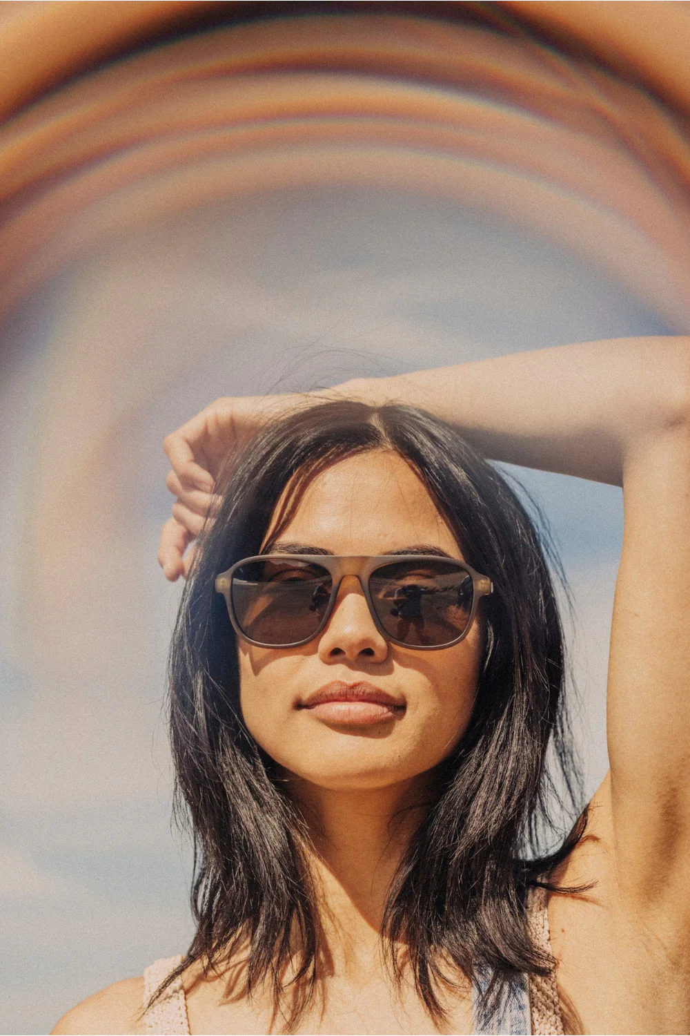Sunski Shoreline Sunglasses Olive Amber - Image 6