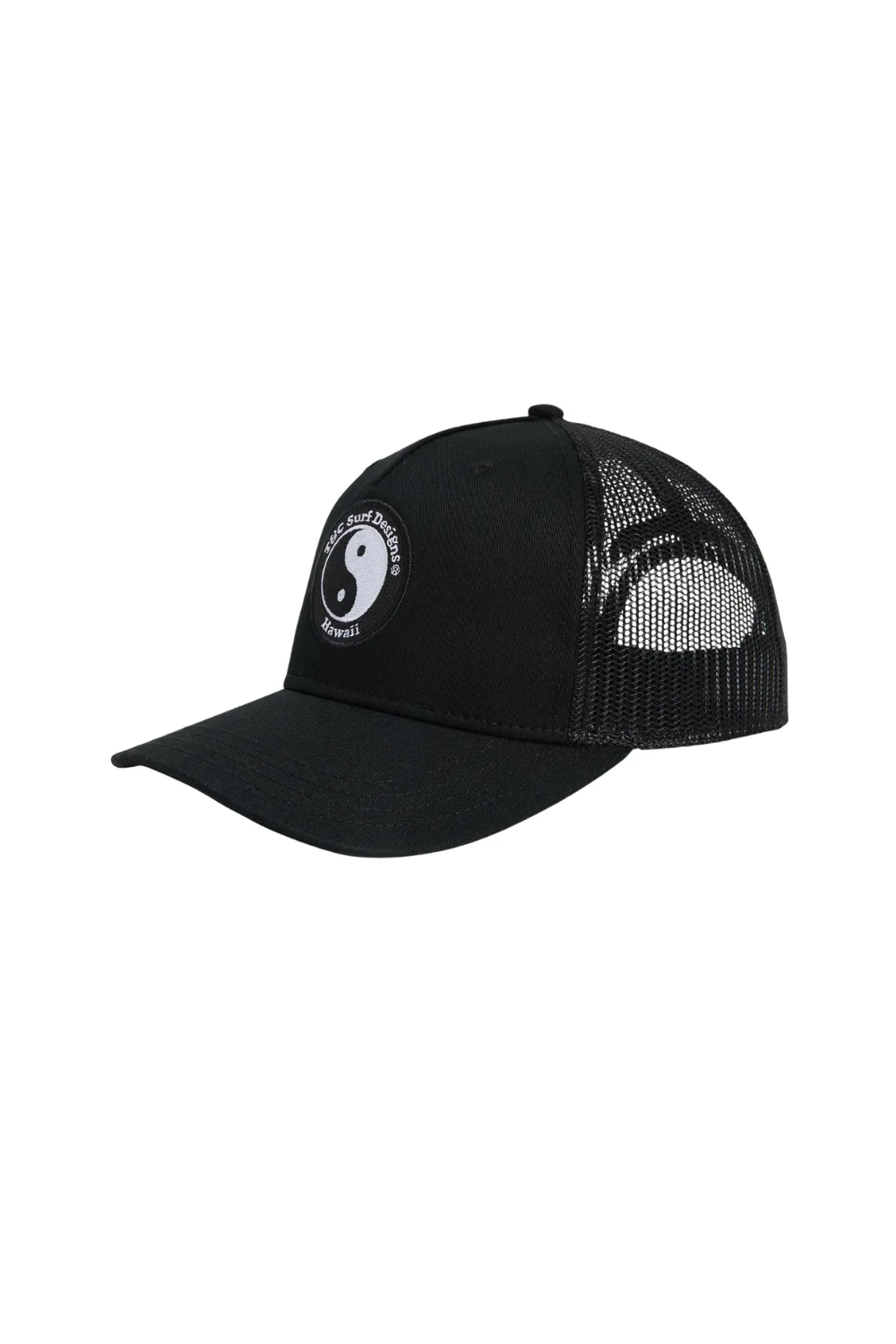 T&C Surf Designs YY Plain Trucker Cap Black\White Logo - Image 2