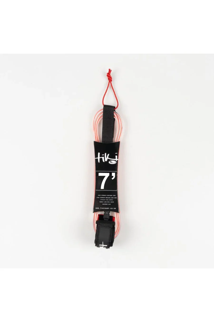 Tiki 7'0 Leash 7MM 2 Swivel Red