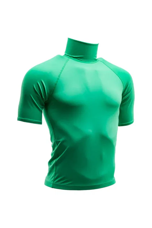 Tiki Adult Rash Vest SS No Logo - Green