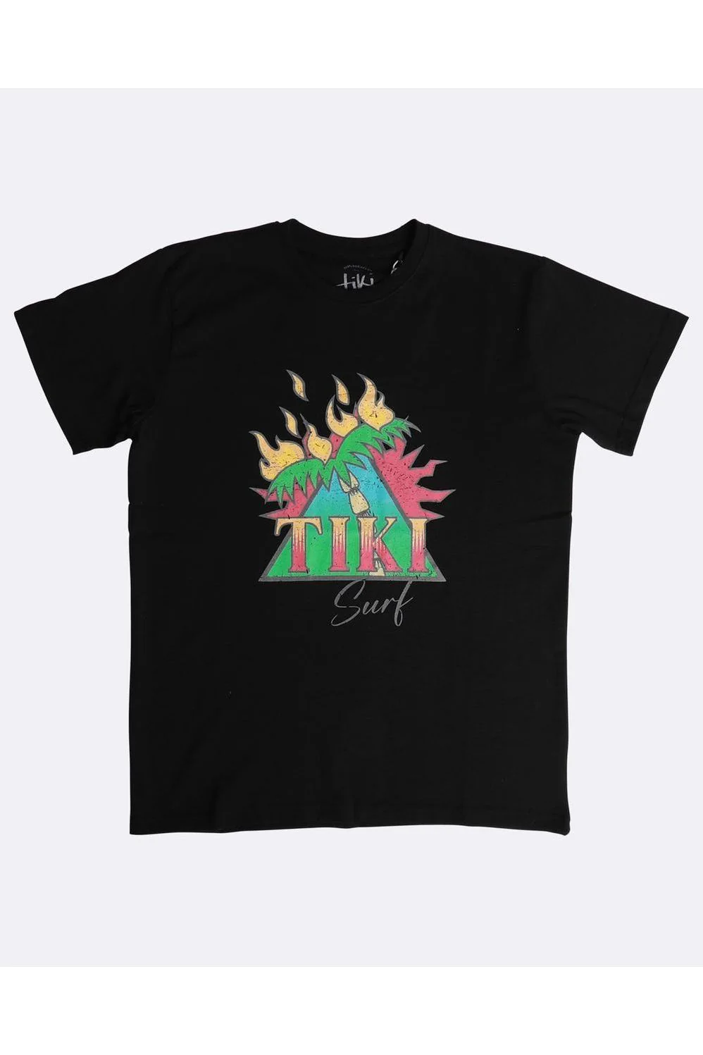 Tiki Burning Palm Short Sleeve T-Shirt - Image 4