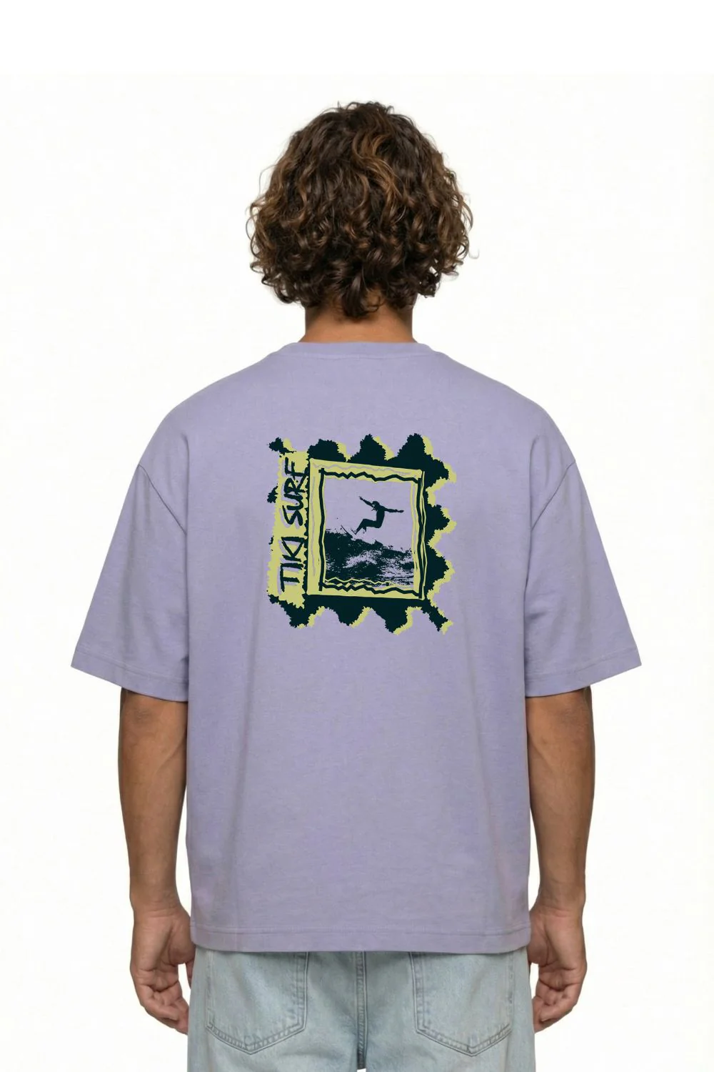 Tiki Carver Mens T-Shirt Violet