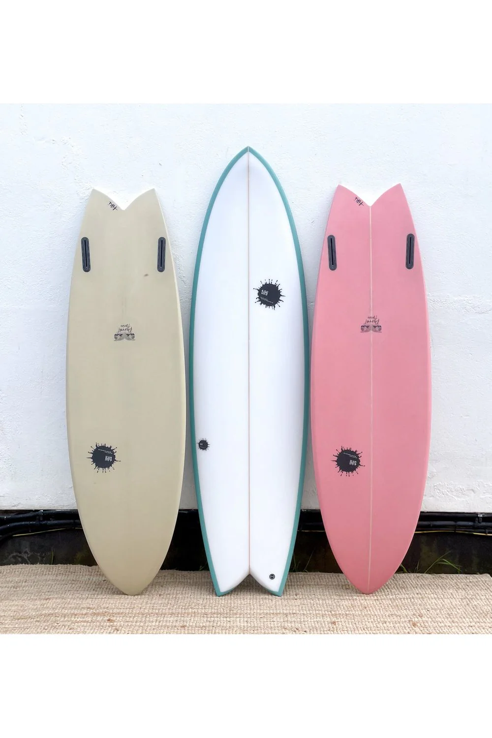 Tiki Custom Surfboard - 6'4 Parrot Twin - Ice Aqua - Image 2