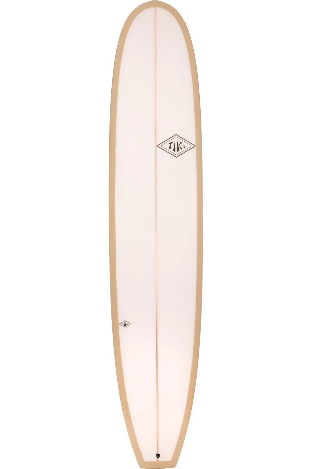 Tiki Custom Longboard Surfboard - 9'6 Totem Mal - Marshmallow & White - Image 2
