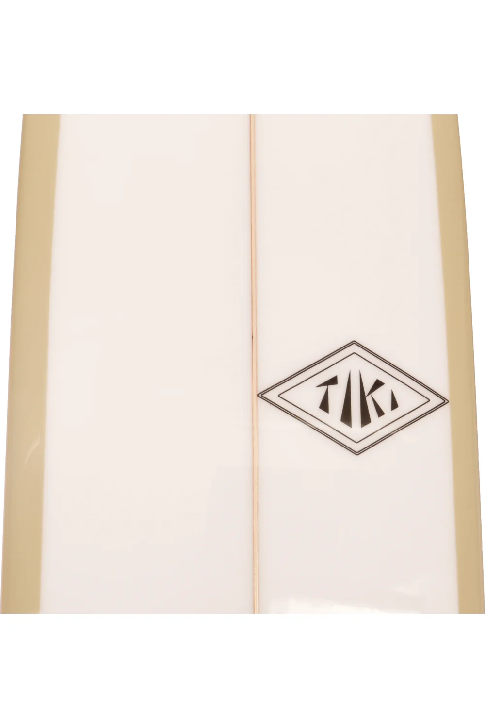 Tiki Custom Longboard Surfboard - 9'6 Totem Mal - Marshmallow & White - Image 3