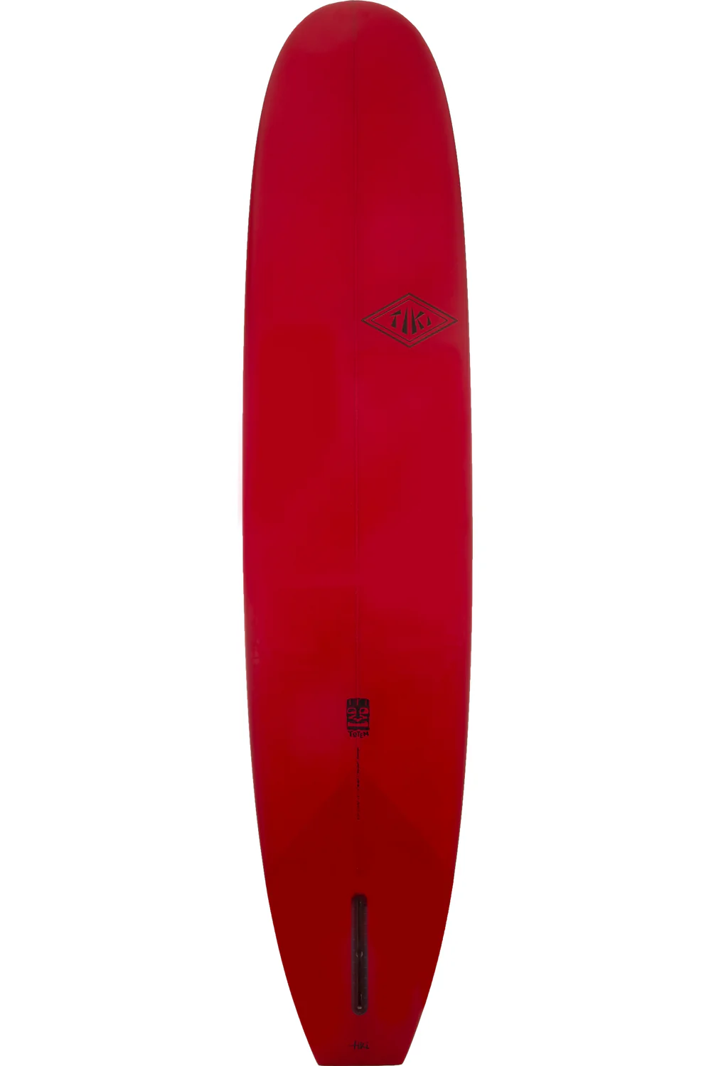 Tiki Custom Longboard Surfboard - 9'3 Totem Mal - Savvy Red - Image 2