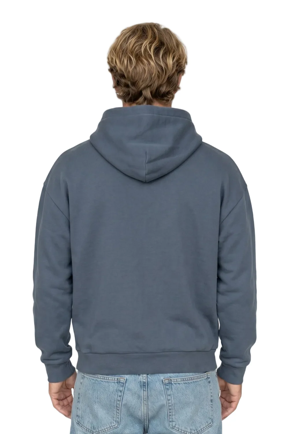 Tiki Diamond Mens Hoodie Atlantic Blue - Image 2
