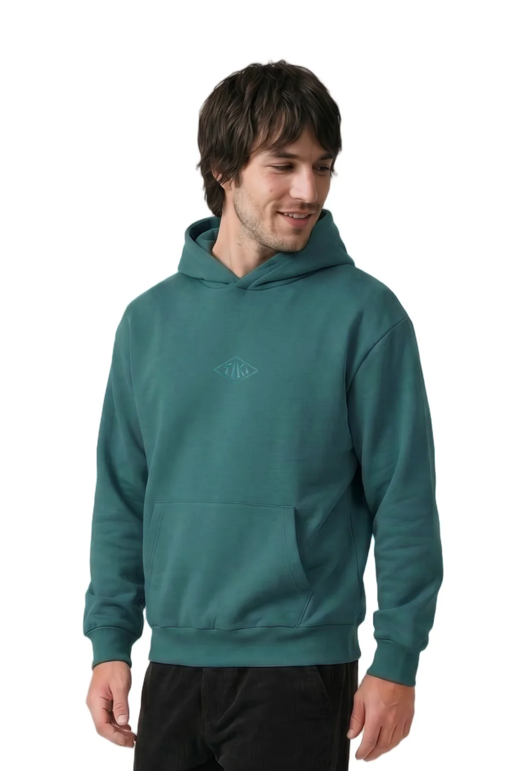 Tiki Diamond Mens Hoodie Teal