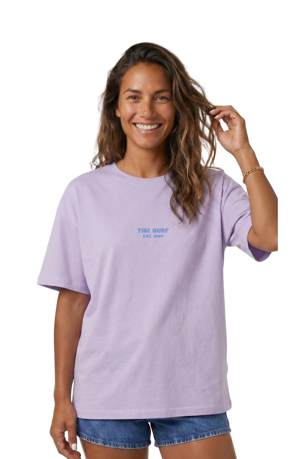 Tiki Fin Womens T-Shirt Parma - Image 2