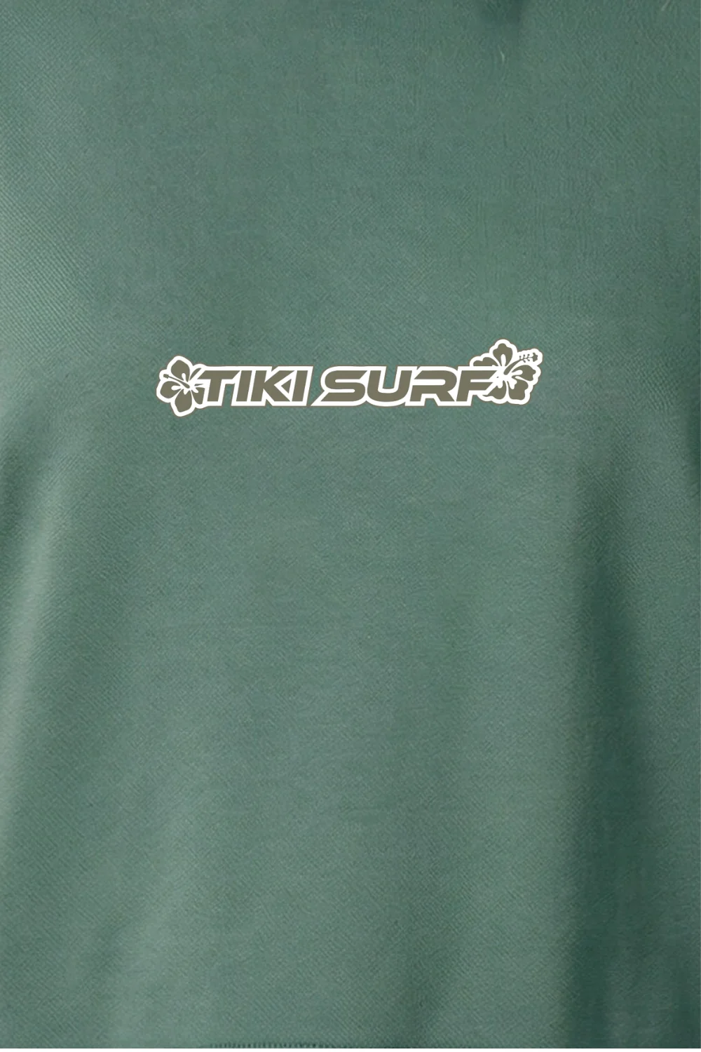 Tiki Hibiscus Womens Hoodie Green Bay - Image 3