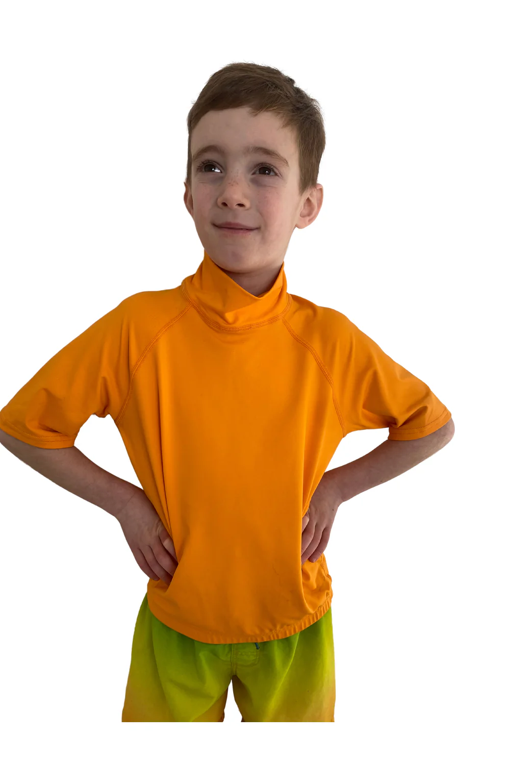 Tiki Kids S/S Rash Vest No Logo Orange