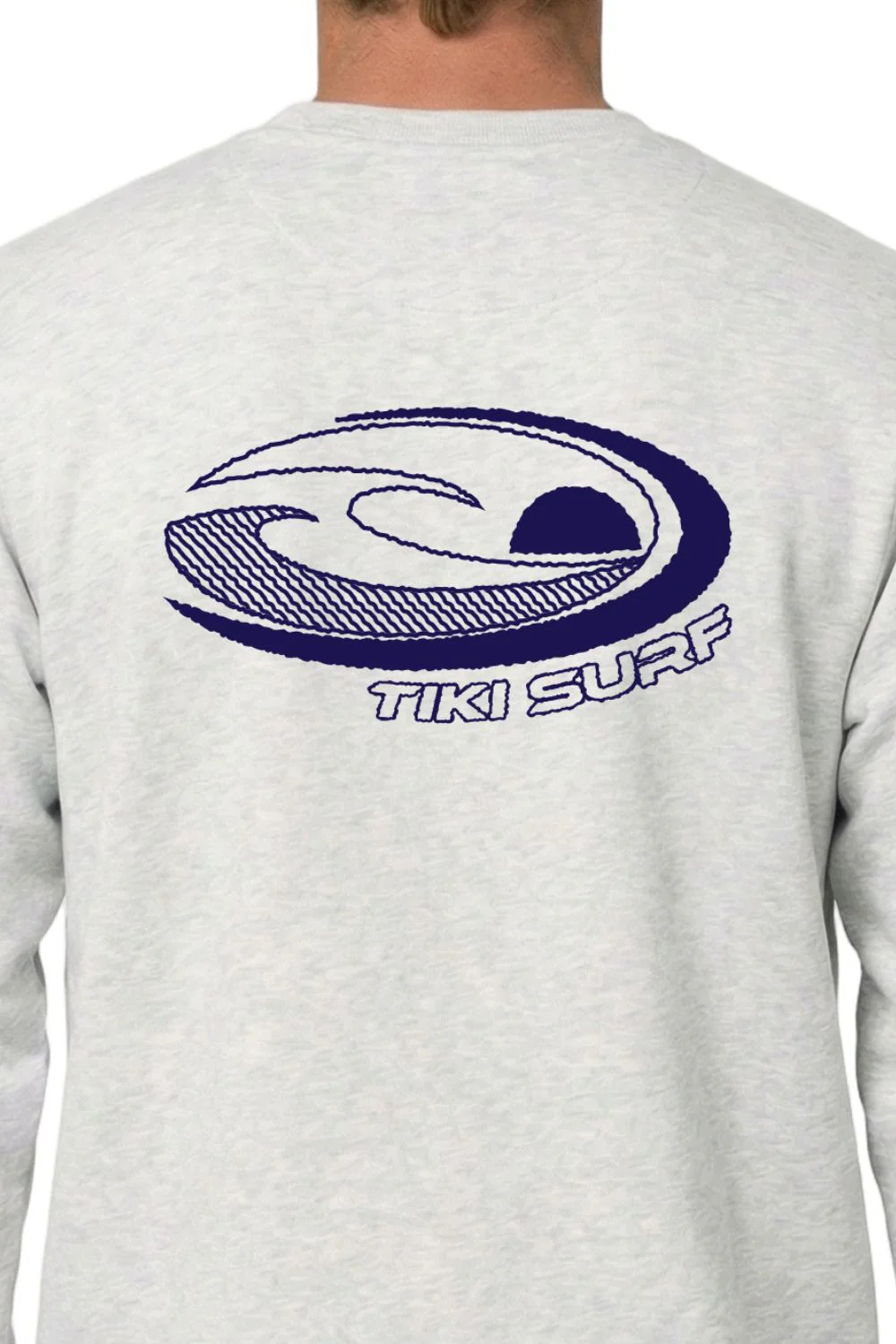 Tiki Last Wave Mens Sweatshirt Cool Heather Grey - Image 3