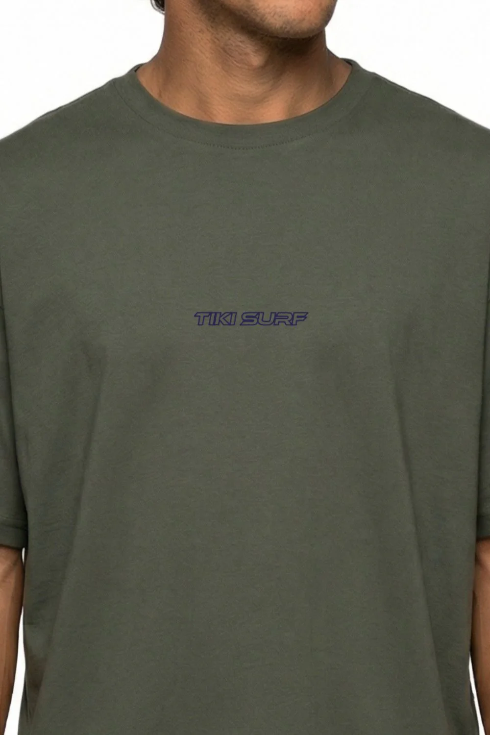 Tiki Last Wave Mens T-Shirt Khaki - Image 4