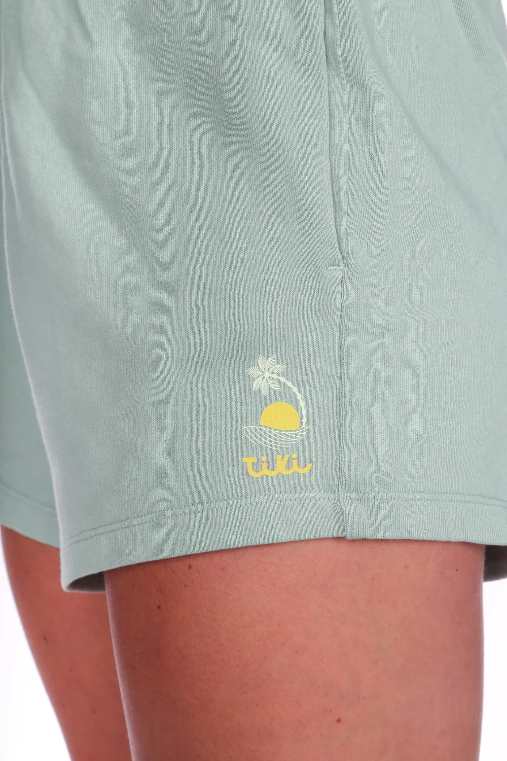 Tiki Palm Shorts Washed Green - Image 3