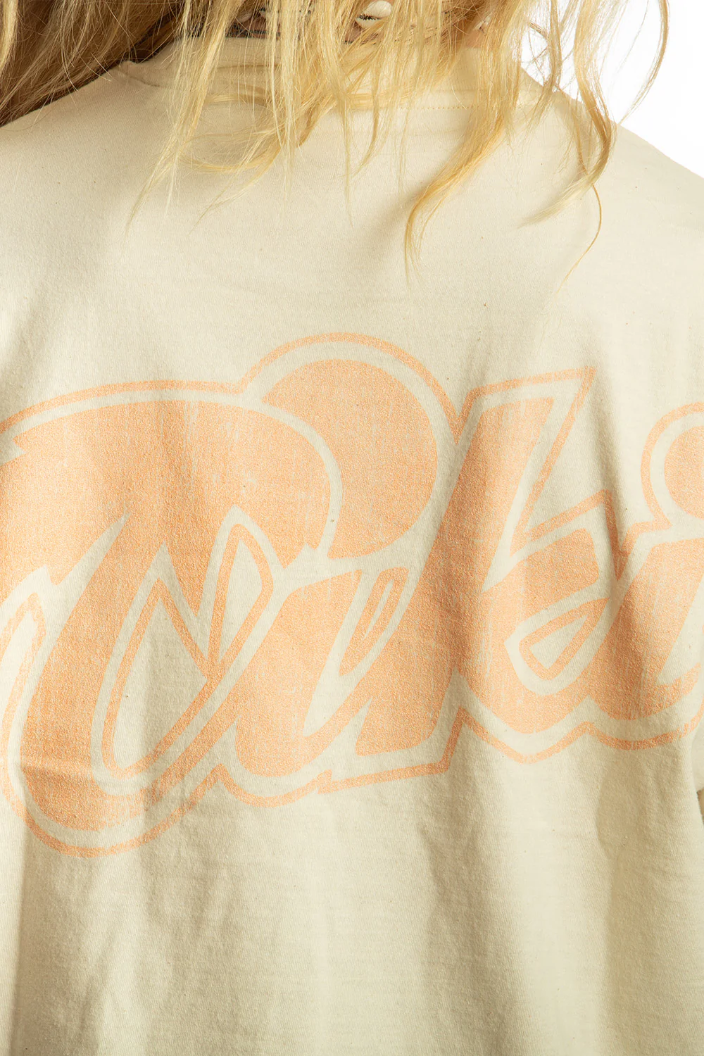 Tiki Retro Palm T-Shirt Beige - Image 5