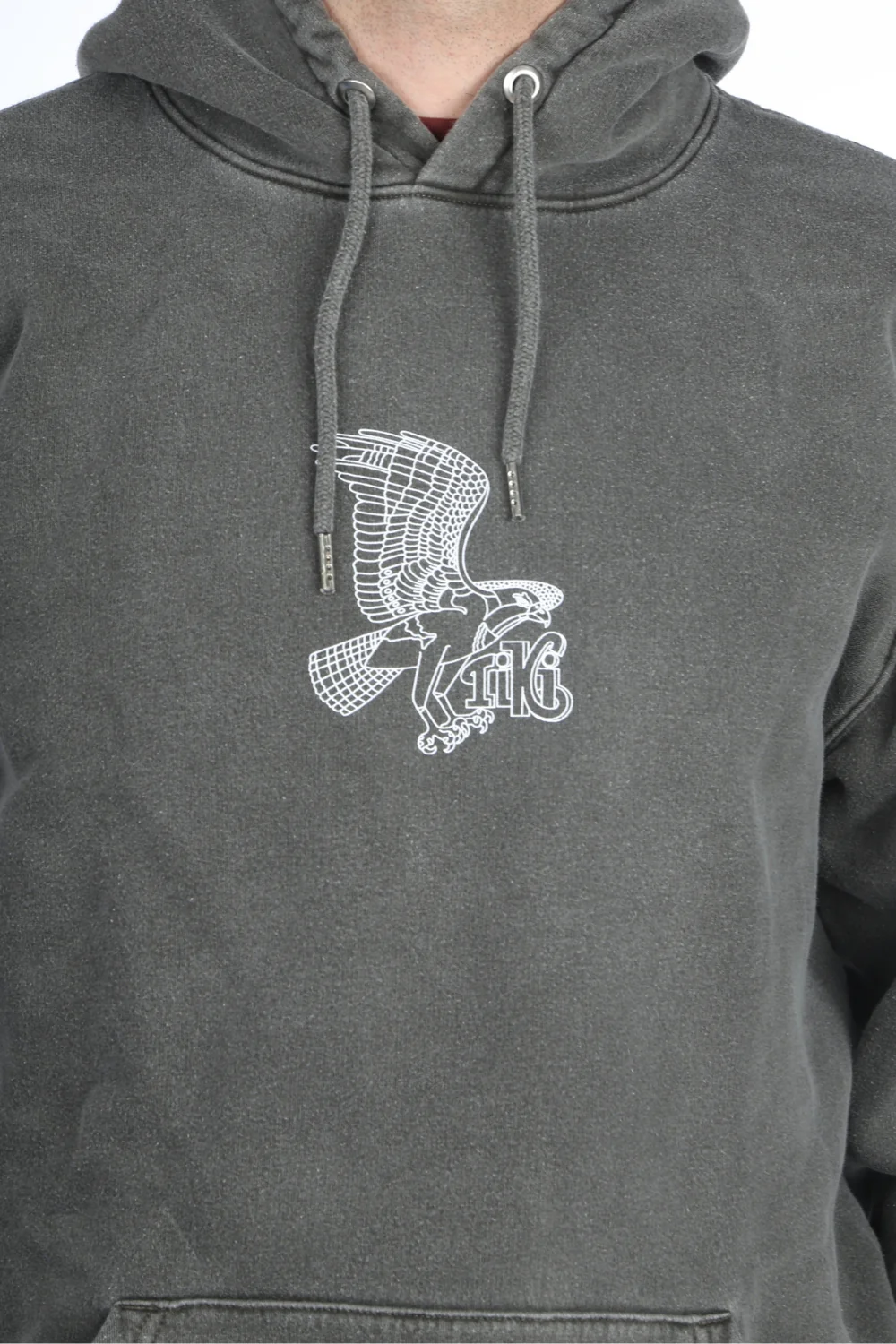 Tiki Seahawk Hoodie Grey Wash - Image 2