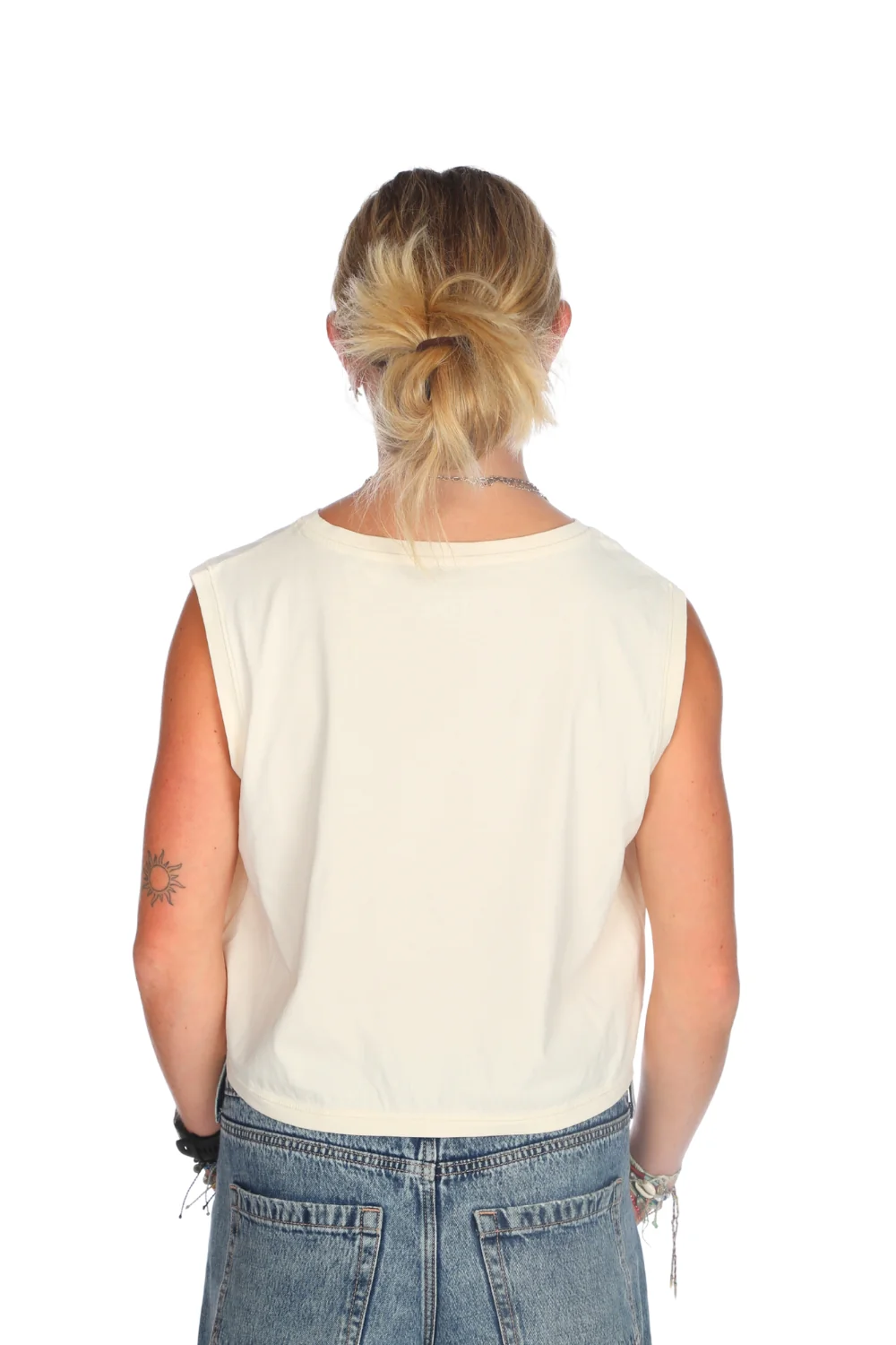 Tiki Shells Vest Washed Ivory - Image 4