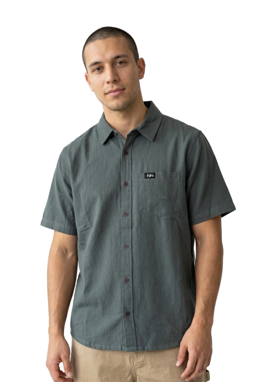 Tiki Shoreline Mens Shirt Seafoam