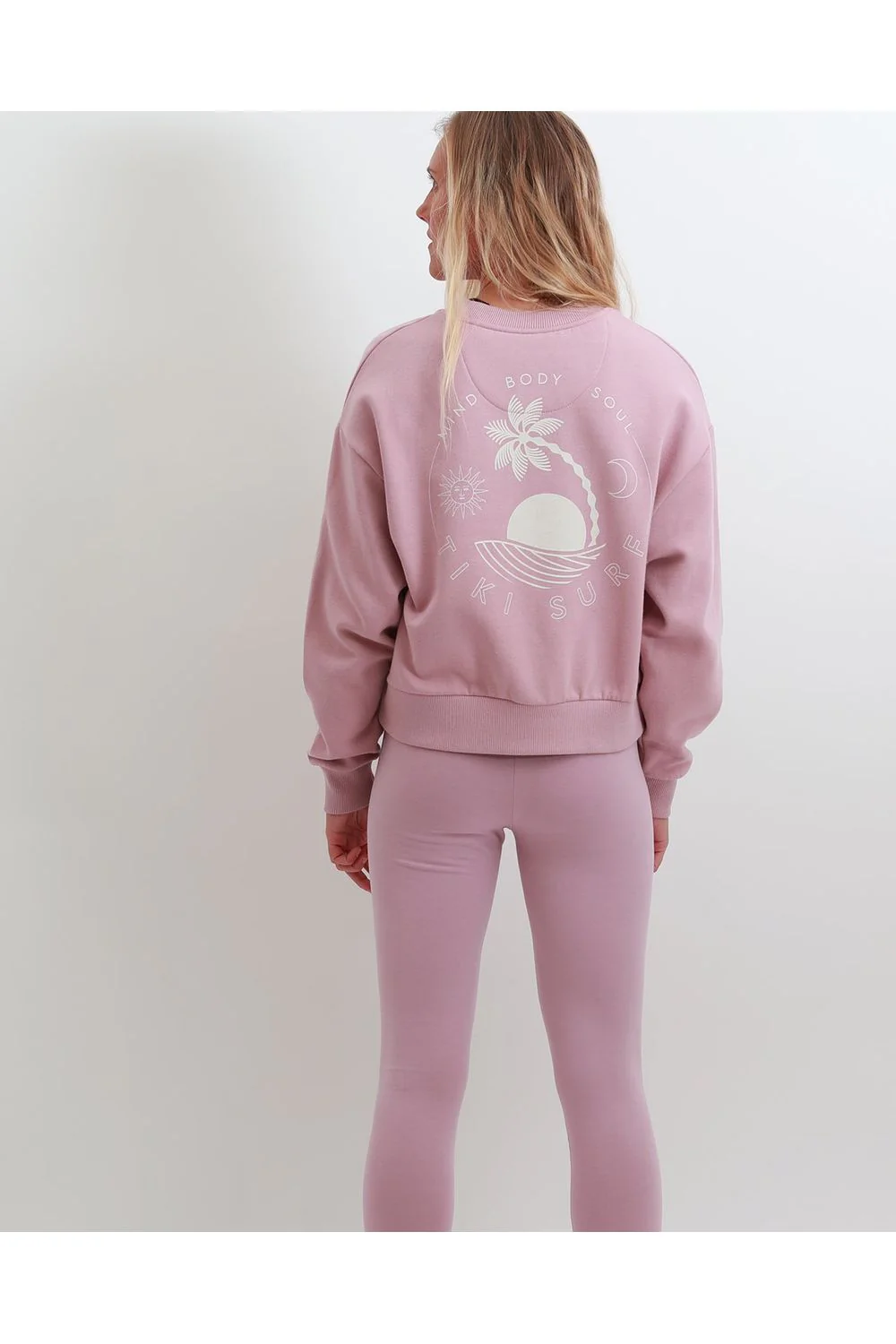 Tiki Soul 3 Yoga Leggings Pink - Image 3