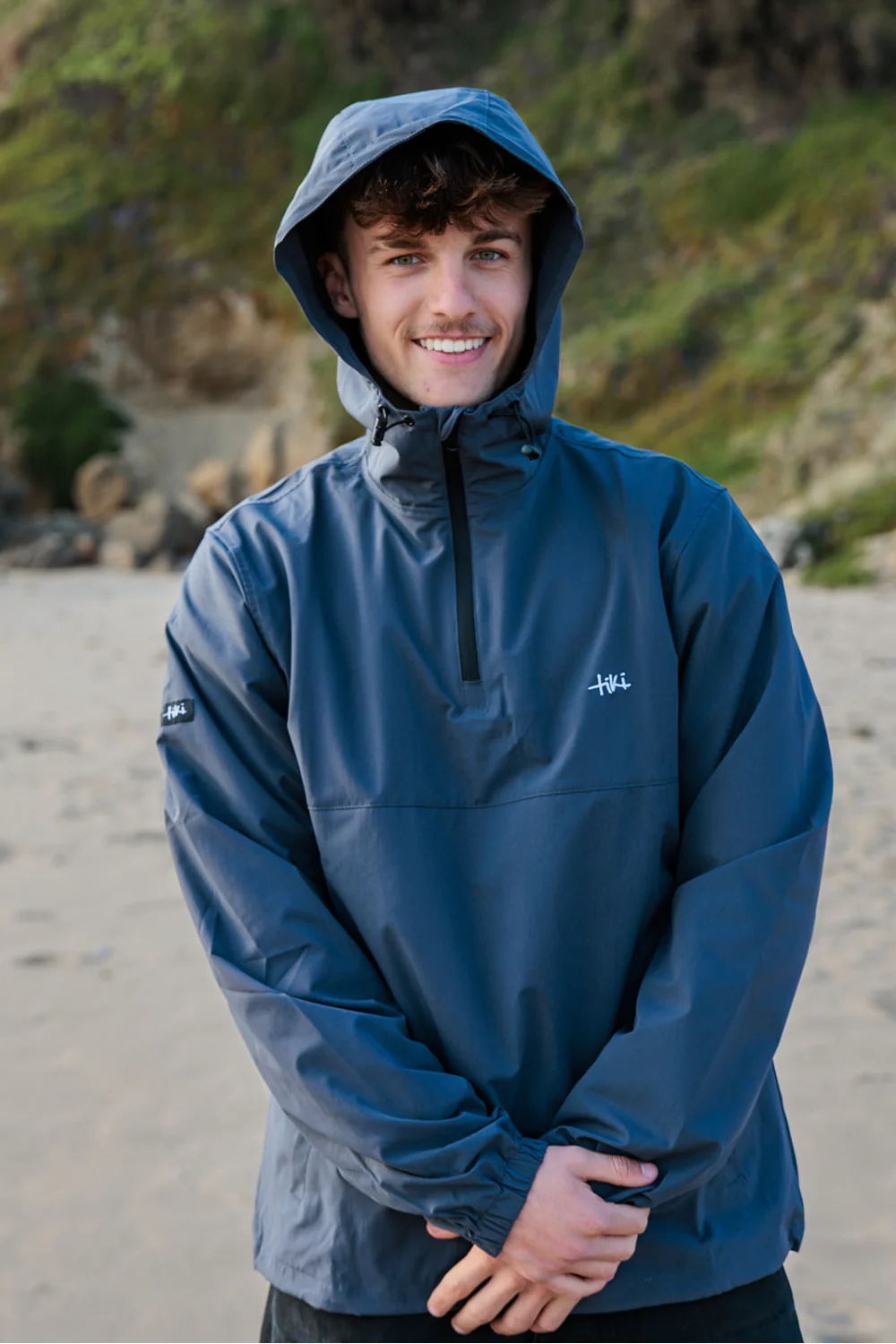Tiki Storm Mens 1/4 Zip Jacket Navy - Image 4