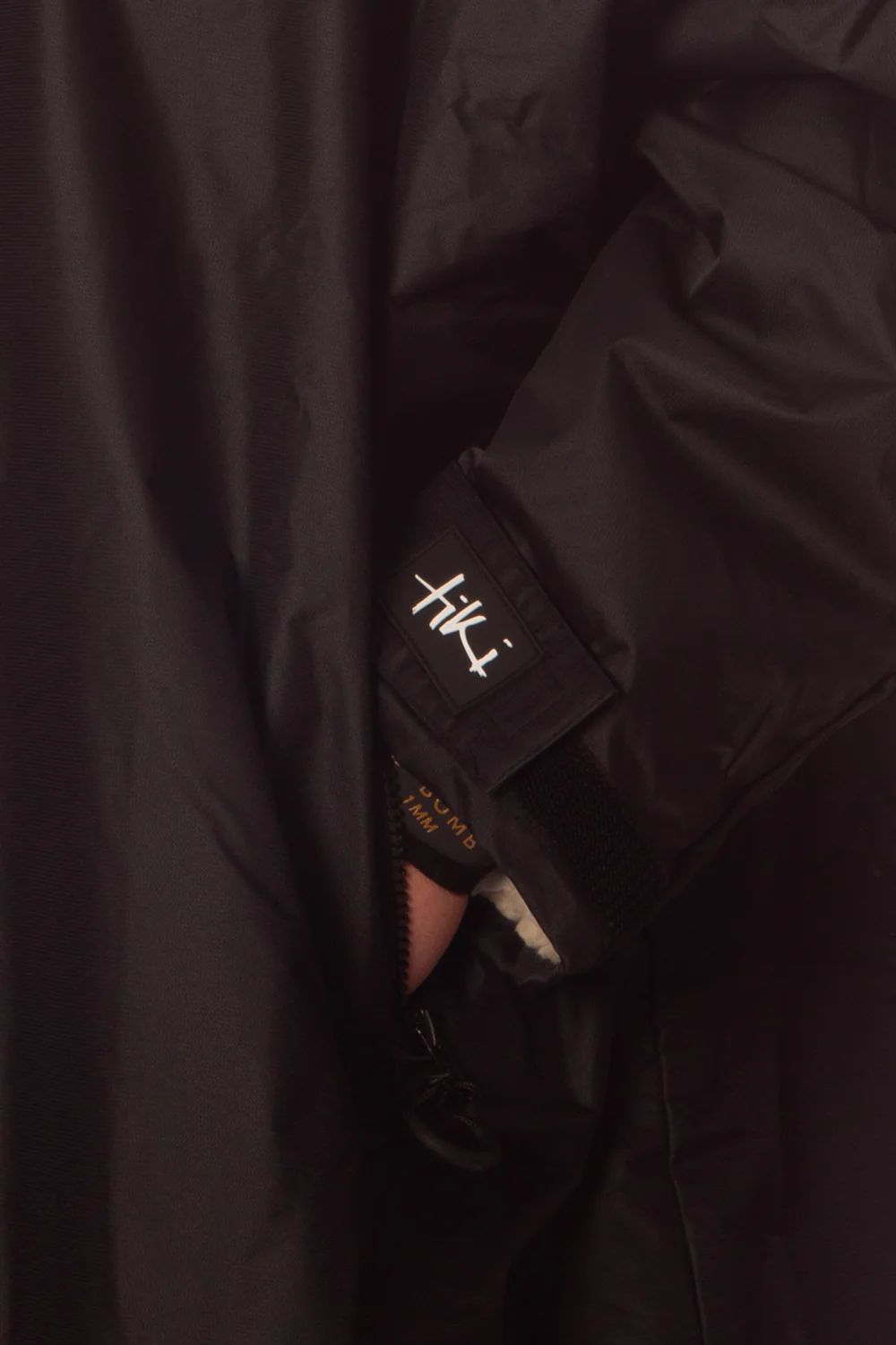 Tiki Tech Robe Black With Taupe Lining - Image 10
