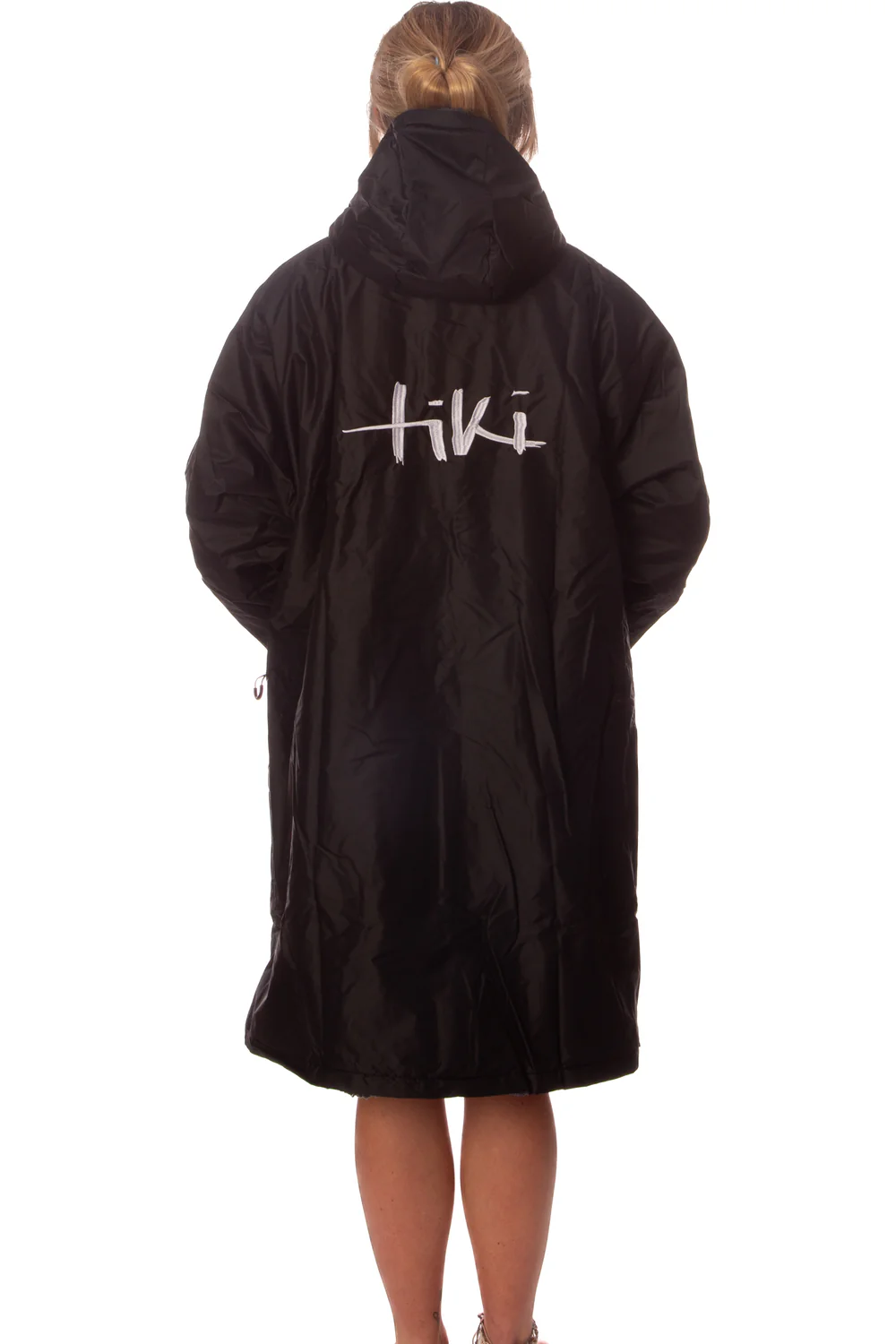 Tiki Tech Robe Black With Taupe Lining - Image 8