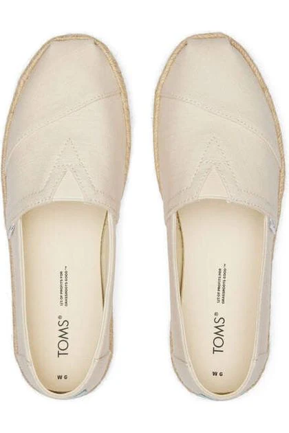 Toms Footwear Alpargata Recycled Cotton Rope Espadrille Natural - Image 5