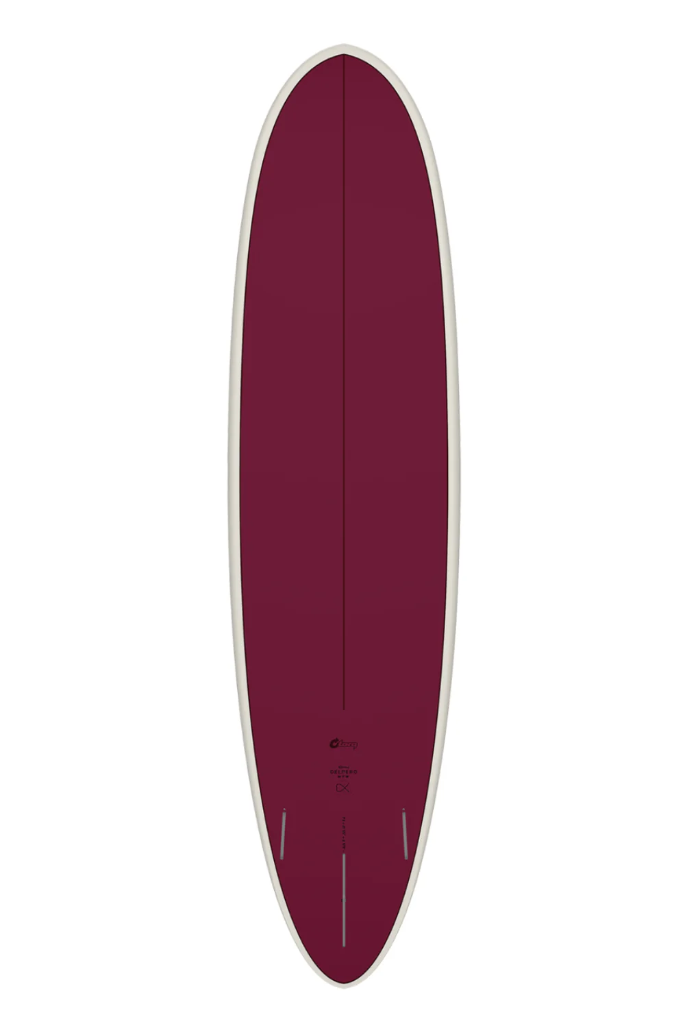 Torq Delpero TET Mid Pro Wide Surfboard Burgundy - Image 2