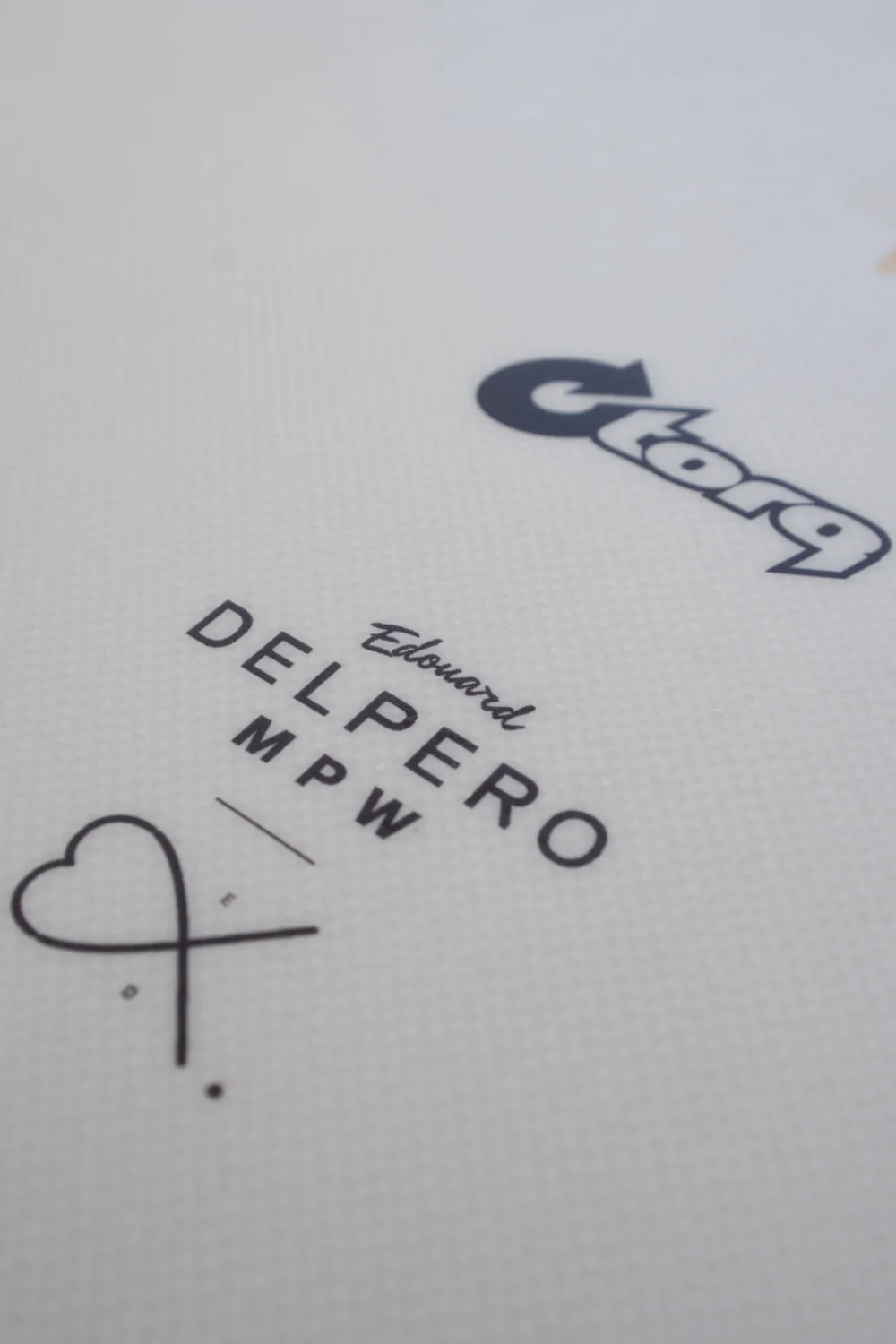 Torq Delpero TET Mid Pro Wide Surfboard Cream - Image 5