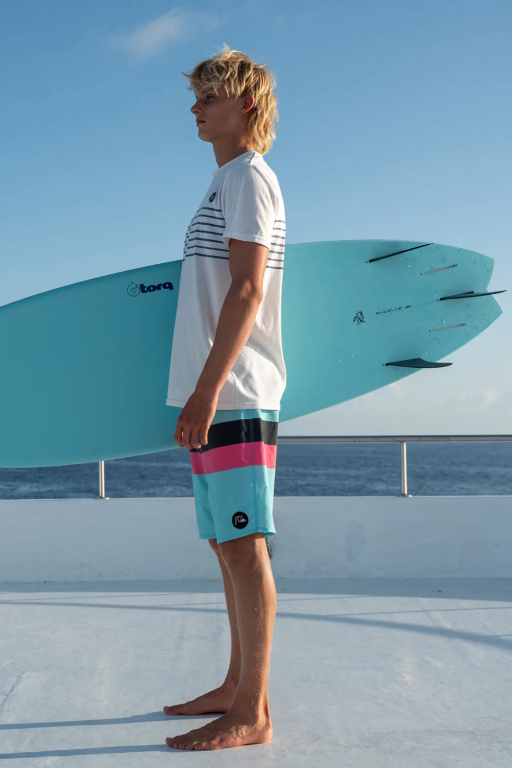 Torq Mod Fish TET Surfboard Laguna Artic Blue - Image 5
