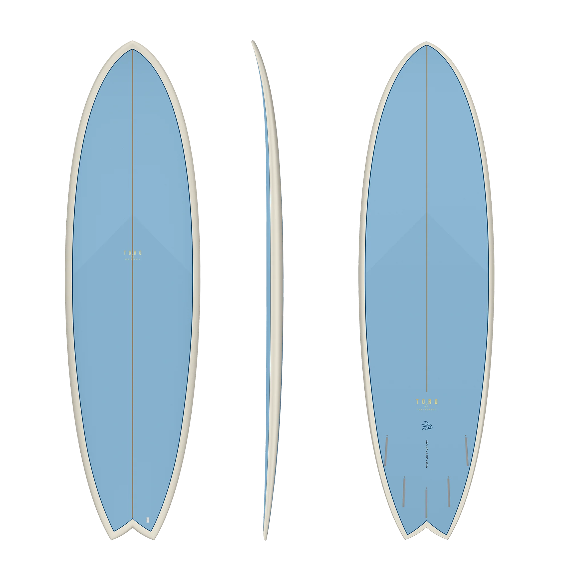 Torq Mod Fish TET Surfboard Legacy Mako Blue - Image 4