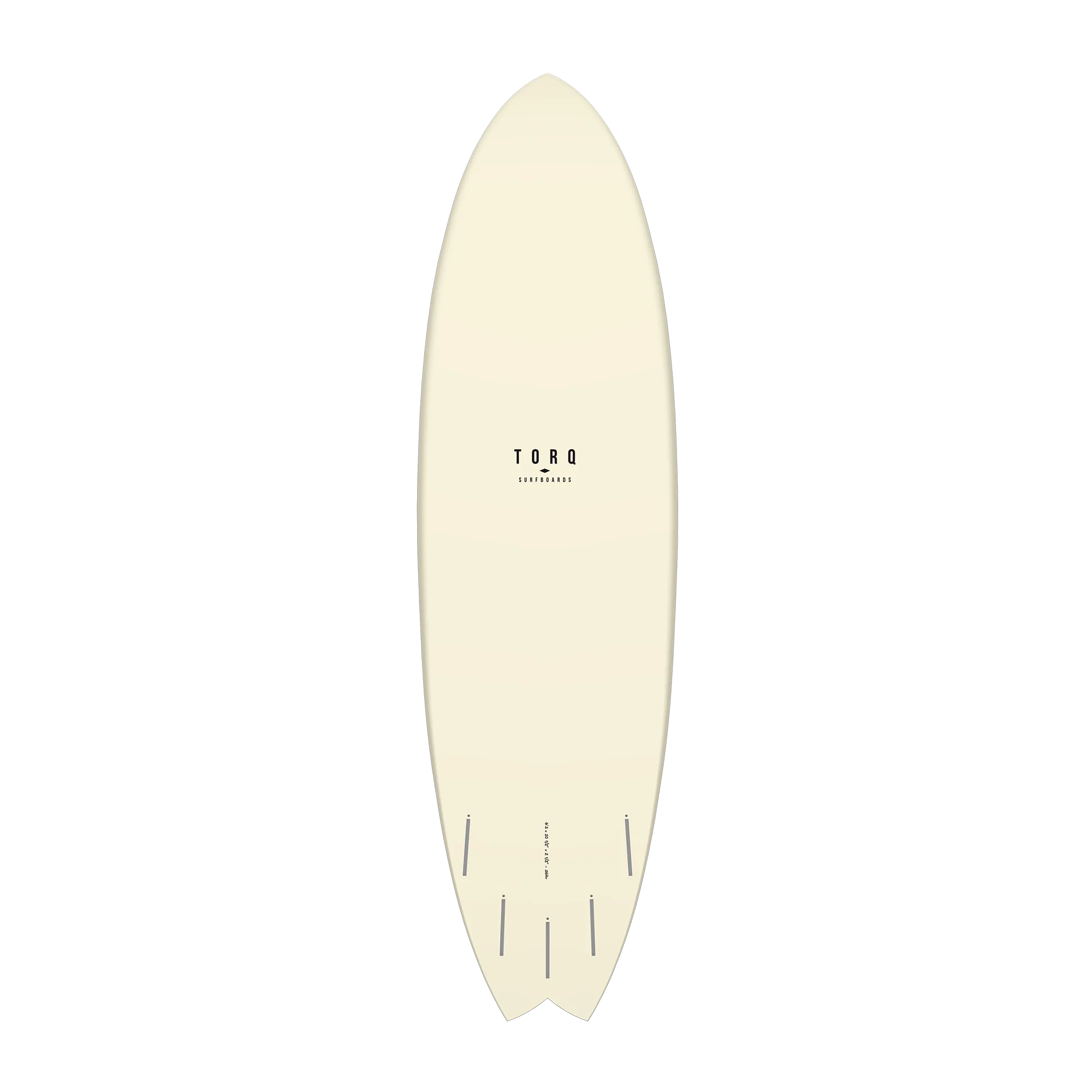 Torq TET Mod Fish Cream Fibre Pattern Surfboard - Image 2