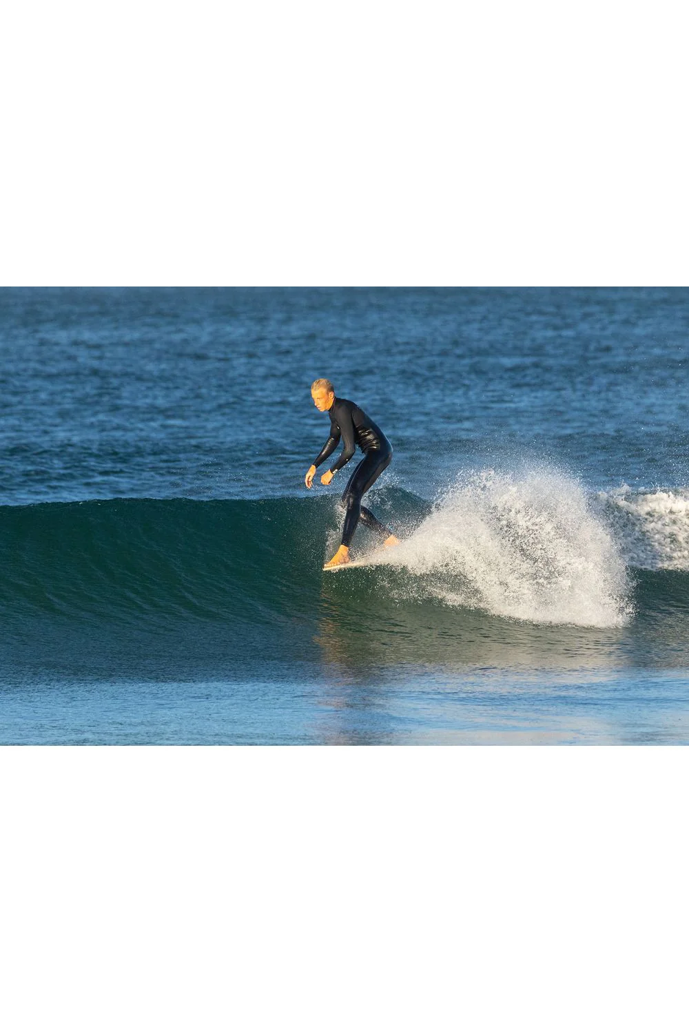 Torq TET Longboard Surfboard Pinline White - Image 5