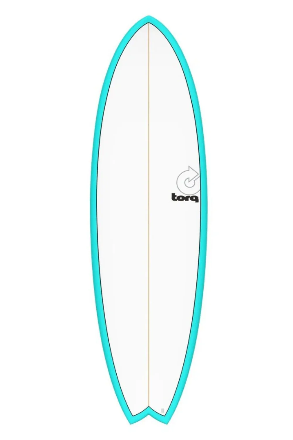 Torq TET Mod Fish Surfboard in Pinline Miami Blue